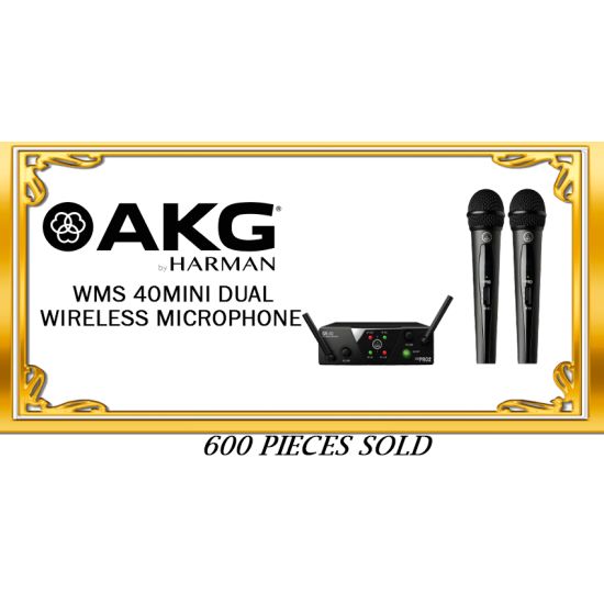 Akg wm40mini dual wireless handheld microphone